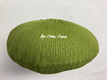 Knitted : Rasta Hat - Without Peak (Green)