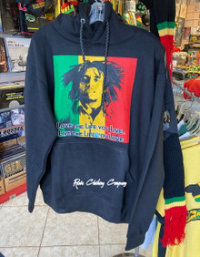 Bob Marley - Live The Life : Hoodie (Black)