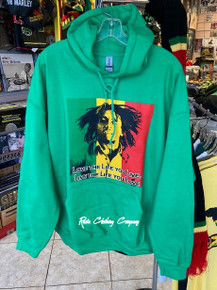 Bob Marley - Live The Life : Hoodie (Green)