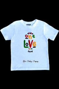 One Love - Kids - Reggae : T-Shirt (White)