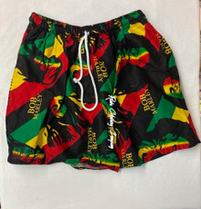 Bob Marley - Rasta Reggae : Shorts (Black/Red/Green/Gold)