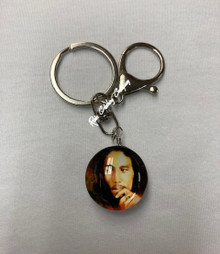 Bob Marley - Rasta Double Side Glass : Keychain (4)