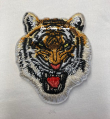 Fierce Tiger Face : Embroidered Patch (Small)