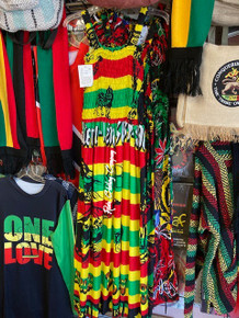 Rasta, Reggae, Marley Long Halter : Dress