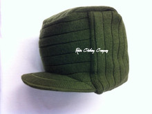 Knitted Rasta Army Style : Cap (Army Green)