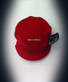 Knitted Rasta Army Style : Cap (Red)