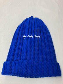 Authentic JBloc Custom Knitted Rasta Tam  -  Blue (Large/XL)