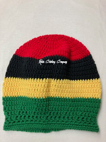 Authentic JBloc Custom Knitted Rasta Tam  -  Black/Red/Green/Yellow (2X)