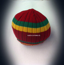 Knitted Rasta Reggae : Beanie (Red, Green, Gold)