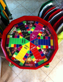 Ludo Board (NEW 6 Player Board) - Black, Red, Green & Gold : Legends Of Reggae (Custom) Extra Large