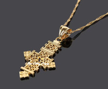 Ethiopian, Eritrean CROSS - Women : Pendant (Gold)