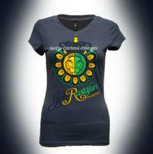 Jah Rock : Jah Rastafari Queen - Women's T Shirt (Grey)