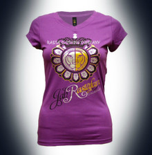 Jah Rock : Jah Rastafari Queen - Women's T Shirt (Purple)