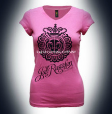 Jah Rock : Jah Rastafari Queen - Women's T Shirt (Pink)