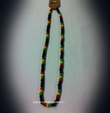 Rasta - Wood Bead : Necklace  