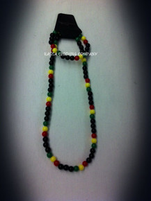Rasta - Glass Bead : Necklace & Bracelet  