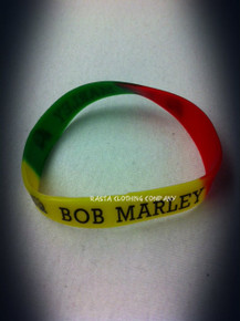 Rasta - Bob Marley Single : Bracelet (Silicone)