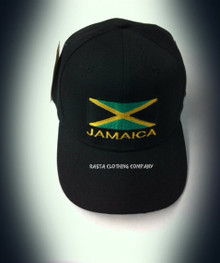 Jamaica Flag : Ball Cap (Black)