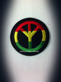 Rasta - Peace Sign  : Embroidered Patch