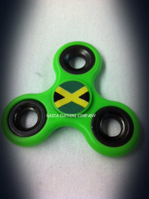 Jamaica Flag - Hand Spinner  : Triple Hand & Fidget Spinner (Green)