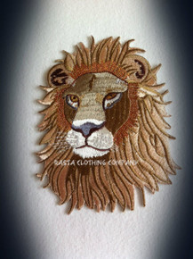 King Lion Face : Embroidered Patch