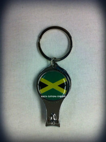 Jamaica Flag Nail Clipper & Bottle Opener : Flag Keychain