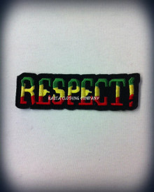 Rasta - RESPECT  : Embroidered Patch