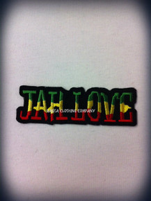 Rasta - JAH LOVE  : Embroidered Patch