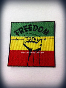 Rasta - FREEDOM  : Embroidered Patch