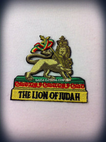 Rasta - Lion Of Judah Flag  : Embroidered Patch