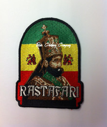 Rasta - Emperor Haile Selassie Crown  : Embroidered Patch