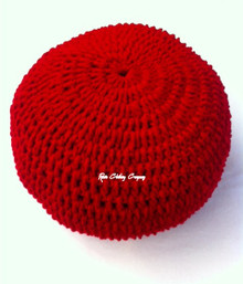 Authentic V2 Custom Knitted Rasta Tam - Red (Large)