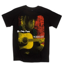 Bob Marley - Colored Pose : T Shirt (Black)
