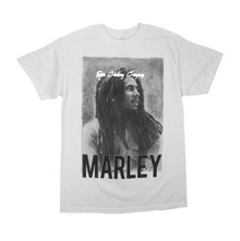Bob Marley - Iconic Portrait : T Shirt (White)
