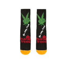 Weed Leaf - Highly Motivated Rasta Reggae : Crew Socks