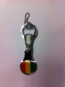 Rasta Flag Nail Clipper & Bottle Opener : Flag Keychain