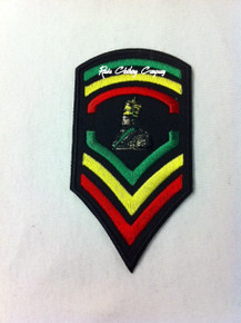 Rasta - Emperor Selassie I Crown Badge  : Embroidered Patch (Medium)