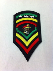 Rasta - Emperor Selassie I Hat Badge  : Embroidered Patch (Medium)