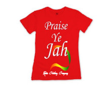 Praise Ye Jah - Women T Shirt (Red)
