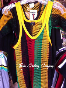 Rasta Mesh Vest - T Shirt 