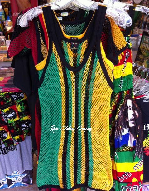 Jamaica Mesh Vest - T Shirt - Rasta Clothing Company