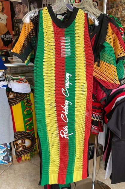 Rasta mesh dress deals