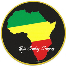 Rasta Reggae - Africa Map : Sticker