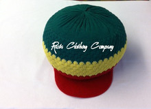 Knitted : Rasta Hat (Red, Green & Gold)