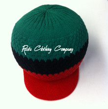 Knitted : Rasta Hat (Black, Red And Green)