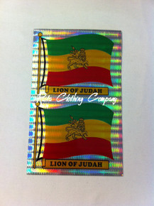 Lion Of Judah - Flag  : Laser Sticker
