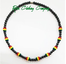 Hematite  : Rasta Necklace 
