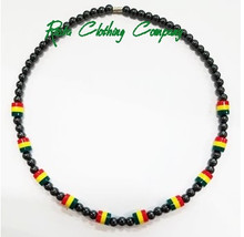 Hematite  : Rasta Necklace 