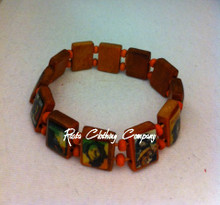 Bob Marley - Rasta Wood  : Picture Bracelet (4)