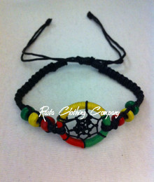 Rasta Colors - Dream Catcher : Cord Bracelet 
